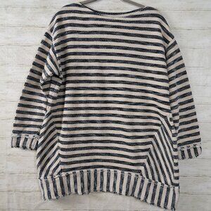 Soft Surroundings Marina Striped Pullover Knit Tunic Top 1X